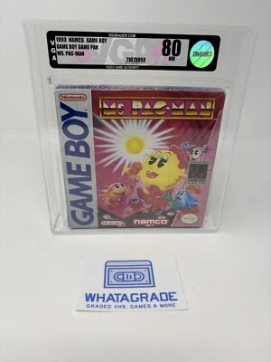Ms. Pac-Man (Nintendo Gameboy, 1993) Namco, BRAND NEW 💎 Graded VGA 80 💎 Rare - Image 1 of 4
