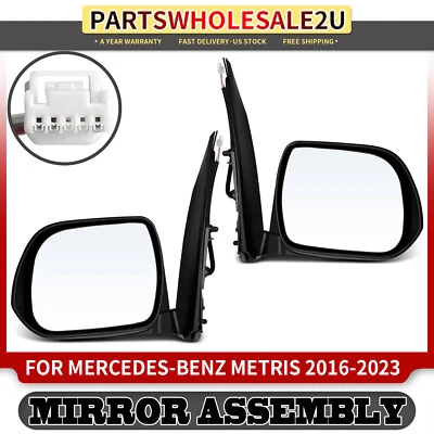Driver & Passenger Black Power Heater Mirror for Mercedes-Benz Metris 2016-2023 - Image 1 of 4