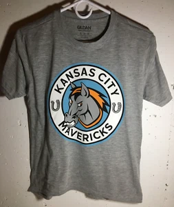 Kansas City Mavericks Gildan T-shirt Grey Size: Youth XL - Picture 1 of 3
