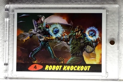 2020 Mars Attacks Heritage Parallel Card 4 ROBOT KNOCKOUT - Image 1 of 2