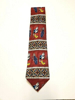 Corbata de golf Mickey Mouse 100 % seda club de golf rojo diseño Atlas Suecia Disney Foto 1 de 2