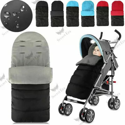 Baby Stroller Sleeping Bag Pushchair Footmuff Cover Swaddle Wrap Pram Windproof • 8.99£