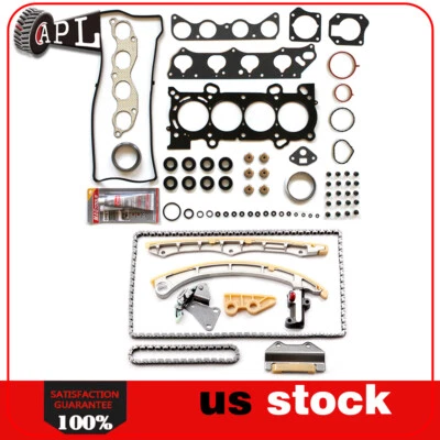 Head Gasket Set & Timing Chain Kit Fits 2007 2008 2009 Honda CR-V Element 2.4L - Image 1 of 4