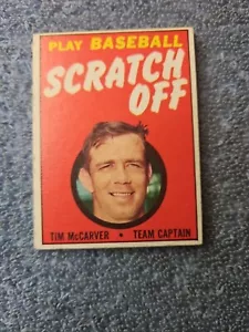 1970 Topps Scratch-Offs Baseball Karten - Tim McCarver, St. Louis Cardinals, Team - Bild 1 von 4
