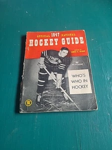 Nice Vintage 1947 National Hockey Guide - Picture 1 of 2