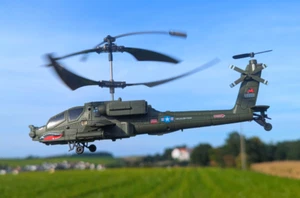 RC Hubschrauber AH-64 APACHE ferngesteuerter US Army Helikopter Gyro Licht LED - Bild 1 von 7