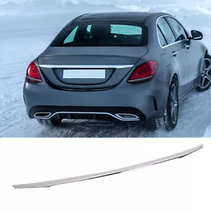Chrome Rear Trunk Deck Lid Molding Trim Replacement For C‑Class W205 Sedan - Picture 1 of 24