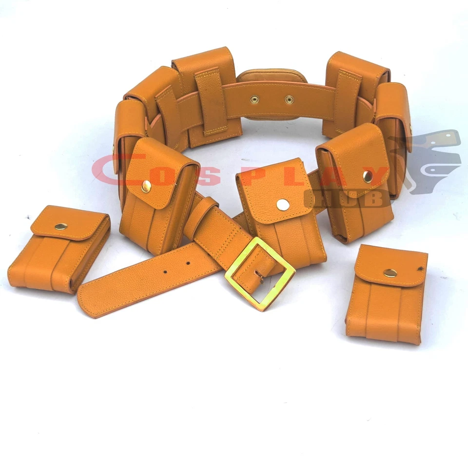 Cinturón de cuero inspirado en Batman Belt, Yellow Grace Belt, Batman Cosplay Belt Foto 1 de 4