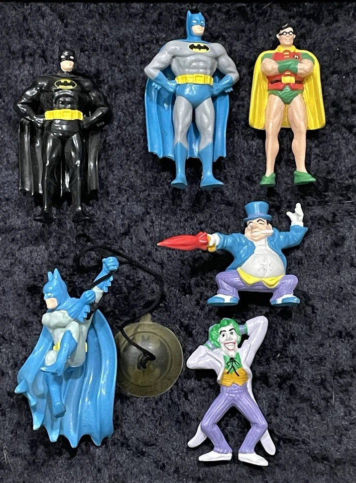Juego de figuras vintage 1989 Batman Applause Joker Penguin Robin Batman Foto 1 de 1