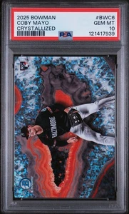 Coby Mayo RC PSA 10 GEM MT - 2025 Bowman Crystallized SP - Bild 1 von 2