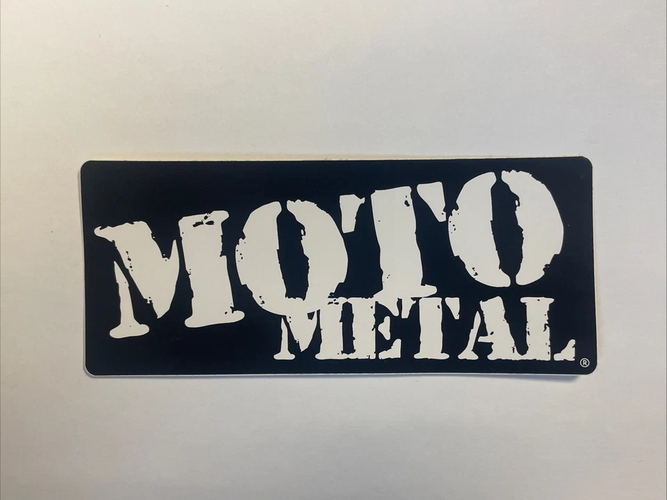 Calcomanía adhesiva vinilo metal moto negro blanco Foto 1 de 1