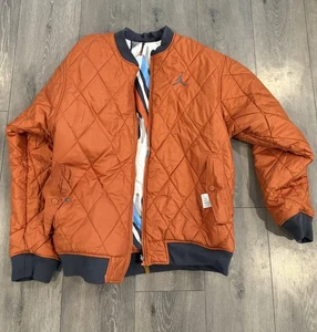 Vintage Men’s Nike Jordan 8 Retro Bomber Jacket Reversible XL - Picture 1 of 8