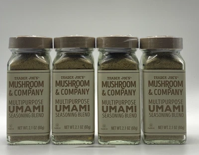 Pacote com 4 temperos Umami multiuso Trader Joe's Mushroom & Company 2,1 oz - Imagem 1 de 2