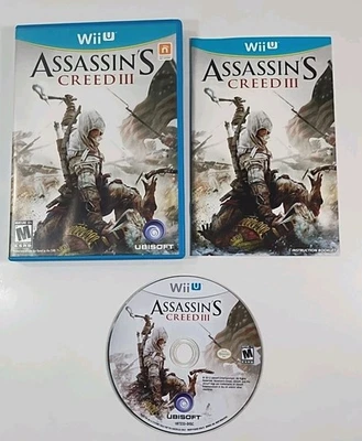 Assassin's Creed III (Nintendo Wii U, 2012) Completo con Manual En Caja - ¡Envío Rápido! Foto 1 de 4