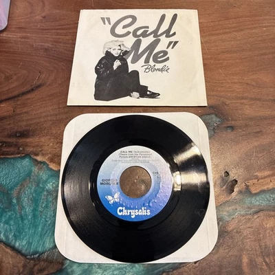 BLONDIE Call Me 45 Vinyl Record CHS 2414 Chrysalis Records 1980 - Image 1 of 4