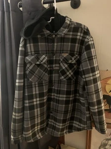 Matix Mens XL Flannel Sherpa Lined Shirt Jacket Plaid Button Front Warm - Picture 1 of 11