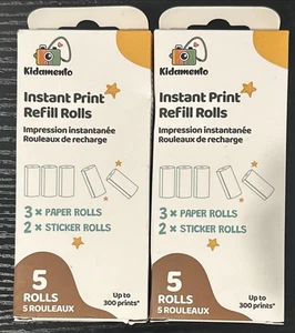 Recarga de papel de impresión instantánea para cámara infantil Kidamento Koko + rollos de pegatinas (10 rollos) - Imagen 1 de 2