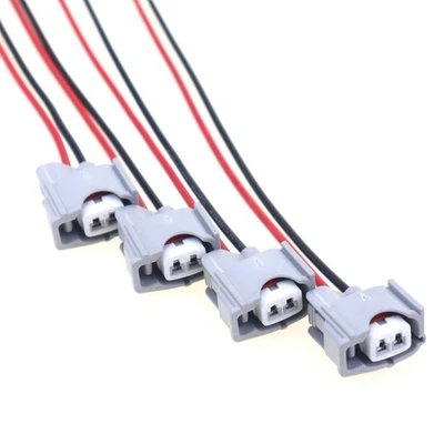 4pc For Toyota 4Runner Avalon Celica Echo Matrix Fuel Injector Connector Plug - Image 1 of 4