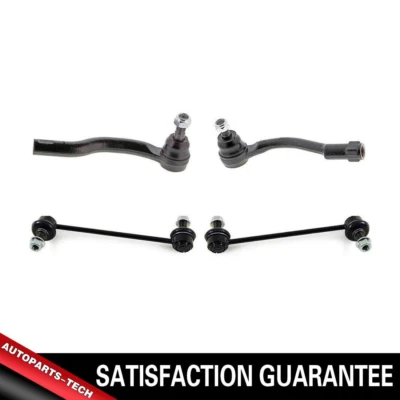 Kit de eslabones de barra estabilizadora Tierod con extremo de varilla de amarre delantera 4X para Kia Soul 2010-2013 Foto 1 de 4