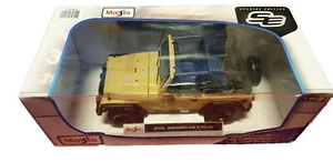 MAISTO 1:18 Scale - Jeep Wrangler Rubicon in Sand - Diecast Model Car - Picture 1 of 1