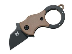 Fox Knives Mini-Ta Coyote Taschenmesser Karambit Schlüsselbundmesser ✔️ 01FX825