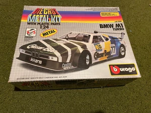 Burago MACCHINA IN METALLO BMW M1 Turbo VINTAGE SCALA 1/24 con scatola - Foto 1 di 12