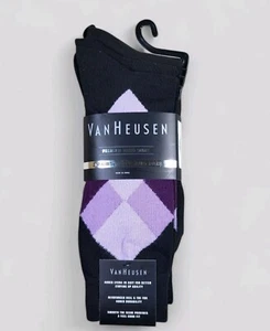 Van Heusen Herren Anzugsocken Crew Premium Alltag 4 Paar Schuhgröße 6-12,5 schwarz - Bild 1 von 7