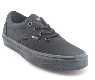 VANS Doheny All Black Authentic Classic Canvas Skate Womens / Youth Shoe Sneaker - Image 1 of 4