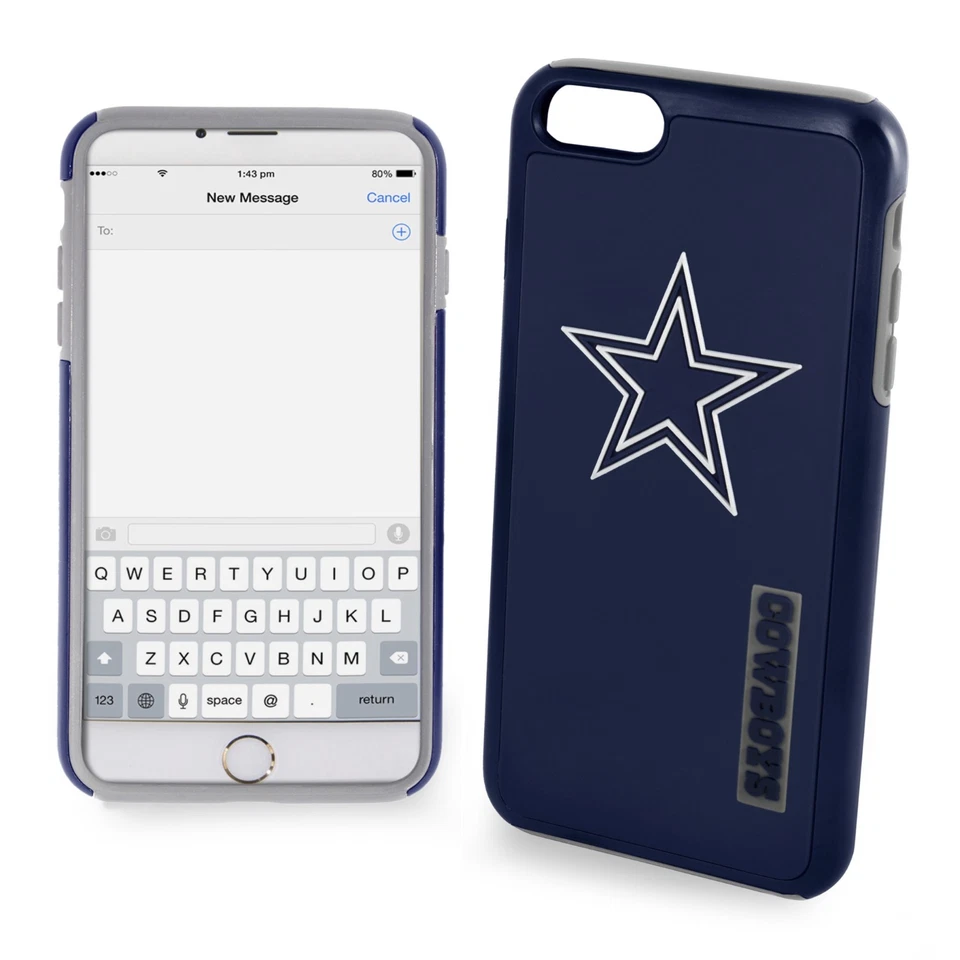 Funda híbrida doble para iPhone 7/8 Dallas Cowboys NFL audaz Foto 1 de 1