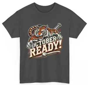October Ready Baseball Tiger Fan T-Shirt. - Bild 1 von 5