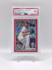 A.J. Puk 2020 Bowman Chrome ULTRA RARE #1/1 RED X-FRACTOR Rookie RC - PSA 9 MINT