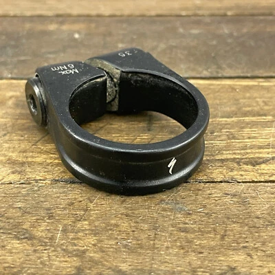 Винтажный специализированный зажим подседельного штыря 35 мм 35,0 2000-е переплет черный Stumpjumper A2 - Изображение 1 из 4