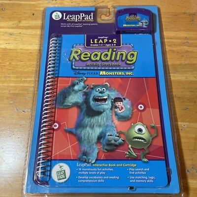 LeapPad Leap 2 Reading Monsters Inc Interactive Book and Cartridge New Sealed - Image 1 of 3