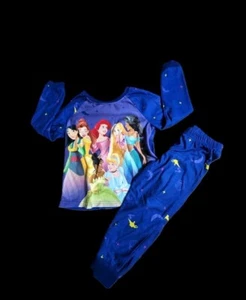 Disney Princess Girls Fleece Pj Set Size 4/5 - Picture 1 of 1