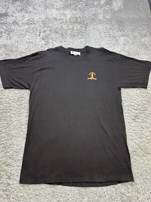 Vtg Giorgio Beverly Hills Shirt Men One Size Black Embroidered Logo Crewneck USA - Изображение 1 из 4