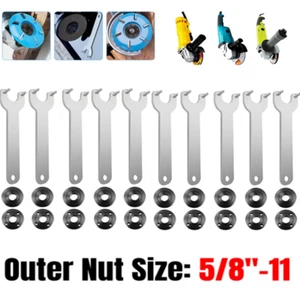 Grinder Flange Angle Spanner Metal Lock Nut for Dewalt Milwaukee Makita 5/8"-11 - Picture 1 of 22