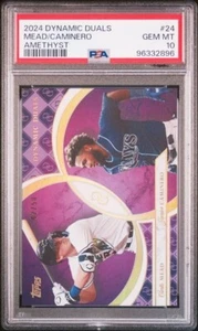 2024 Topps Dynamic Duals - Amethyst Foil #24 Junior Caminero, Curtis Mead /50... - Picture 1 of 2