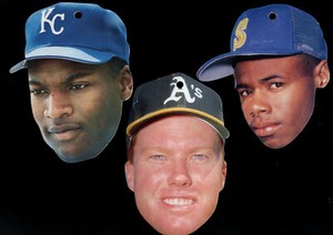 1990 Topps Heads Up Baseball Stars Complete Set- 24 Total w Ken Griffey Jr