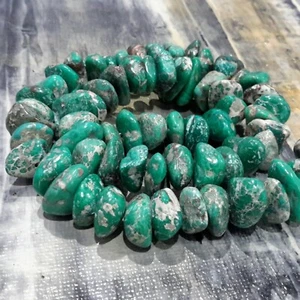 Natural Imperial Jasper Nuggets, 8-16x4-10mm, Sea Green, Approx 15.7" Strand. - Picture 1 of 3