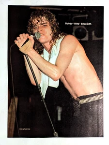 OVERKILL / BOBBY BLITZ LIVE / SLAYER / REVISTA PINUP PÁGINA COMPLETA RECORTE DE PÓSTER - Imagen 1 de 3