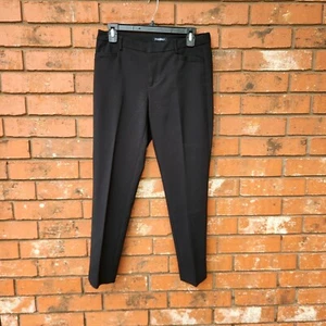 Roz & Ali Black Slim Fit Trousers Size 4 Mid-Rise Stretch Polyester Blend - Picture 1 of 9