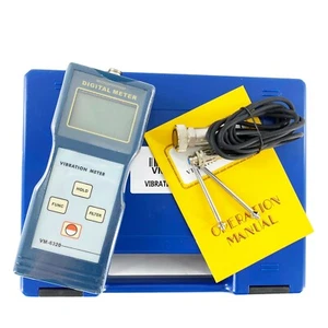 Misuratore di vibrazioni portatile tester accelerazione 0,1 m/s² ~ 199,9 m/s² picco equivalente - Foto 1 di 17