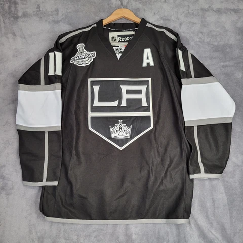 LA Kings Reebok Anze Kopitar 2012 Stanley Cup Finals Black Jersey Sz 52 CCM Cover