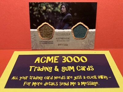 OUTLANDER Season 4 DUAL WARDROBE CARD CAITRIONA BALFE Claire Fraser DM02 047/150 - Image 1 of 4