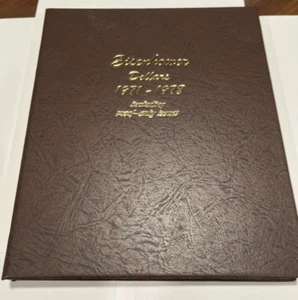 Complete Set of Eisenhower Dollars 1971 - 1978 : 32 Coins in a Dansco Album - Picture 1 of 5