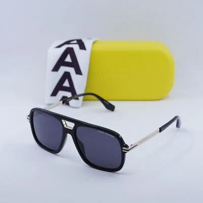 Nuevas gafas de sol MARC JACOBS MARC 415/S 02M2 IR negras/doradas/grises 56-16-145 Foto 1 de 4