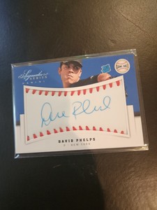 2012 Panini Signature Series Rated Game Ball /299 David Phelps Rookie Auto RC