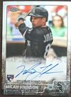 2015 Topps Chrome Rookie Autograph Auto Micah Johnson CARD # RA-MJ. rookie card picture