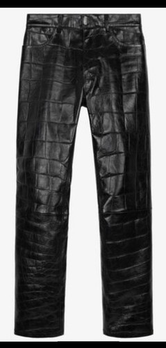 Vendita al dettaglio: $3.600 nuovi pantaloni in pelle da uomo Givenchy Croc Embos OFFERTA!!