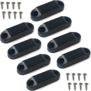 (4 Pairs) Magnetic Baggage Door Catch and Holder Kit - Black RV Storage Door Lat - Picture 1 of 3